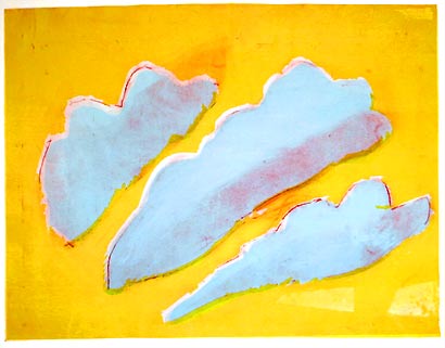 Radierung mit Siebdruck, 80 x 110 cm, 1996