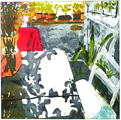 intaglio with photopolymer film, 30 x 30 cm, 2001