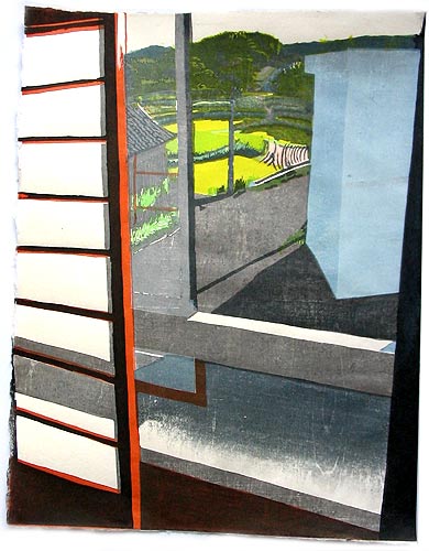 japanischer Holzschnitt, 38 x 29,5 cm, 2003