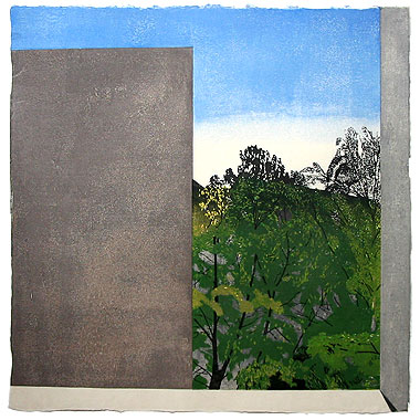 japanischer Holzschnitt, 63 x 63 cm, 2004