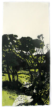 Japanese woodblock print, 65 x 29 cm, 2004