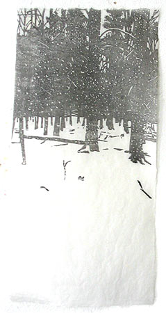 Japanese woodblock print, 47 x 23 cm, 2004