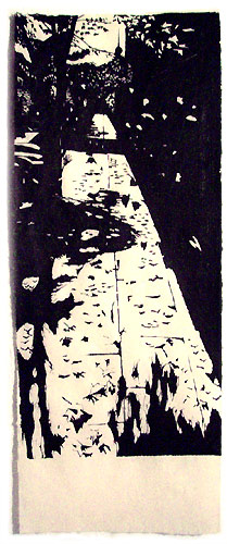 Japanese woodblock print, 73 x 28 cm, 2005