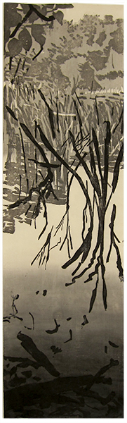 Kanada, Ontario, japanischer Holzschnitt, 142 x 41 cm, 2007