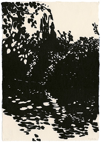 Japanese woodblock print, 33,5 x 23 cm, 2009