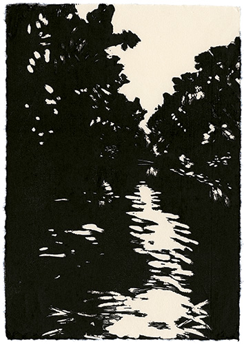 Japanese woodblock print, 33,5 x 23 cm, 2009