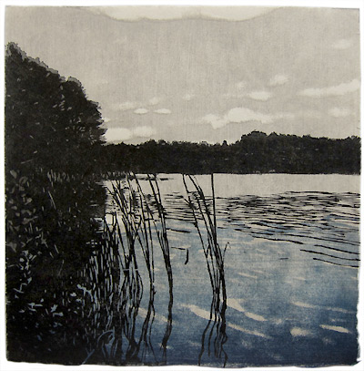 Japanese woodblock print, 20 x 20 cm, 2010