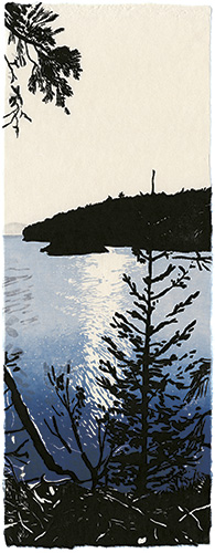 japanischer Holzschnitt, 62 x 24 cm, 2010